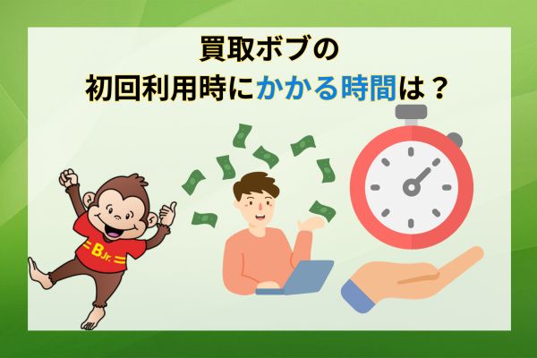 買取ボブの初回利用時にかかる時間は？