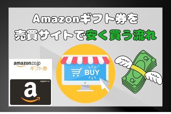 Amazonギフト券を売買サイトで安く買う流れ