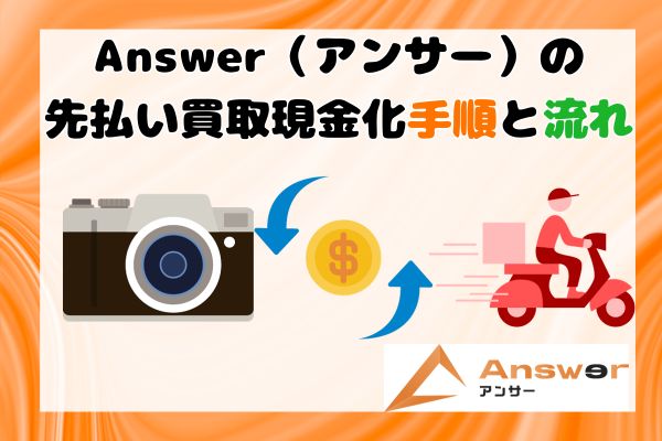 Answer(アンサー)の先払い買取現金化手順と流れ