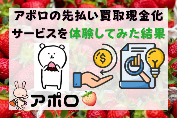 アポロの先払い買取現金化サービスを体験してみた結果