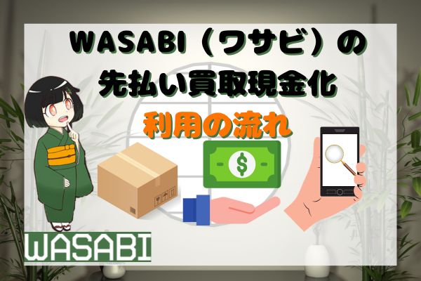 WASABI(ワサビ)の先払い買取現金化利用の流れ