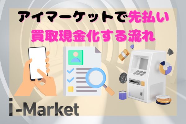 i-Market(アイマーケット)で先払い買取現金化する流れ