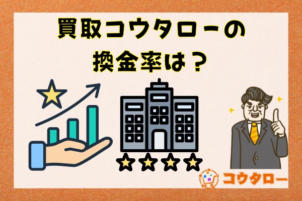 買取コウタローの実際の換金率は？