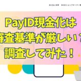 PayID現金化は審査基準が厳しい？調査してみた！