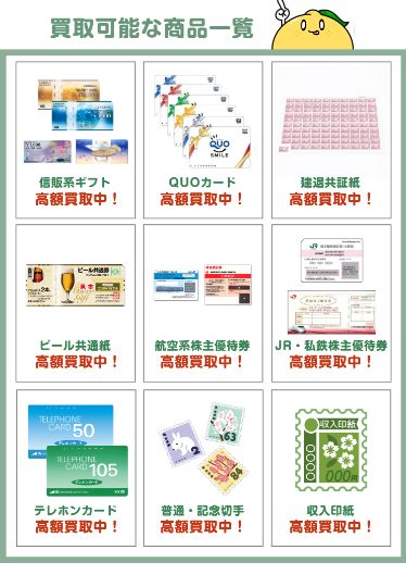 レモンの買取対象商品一覧