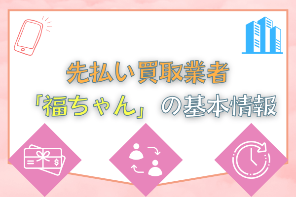 先払い買取業者「福ちゃん」の基本情報