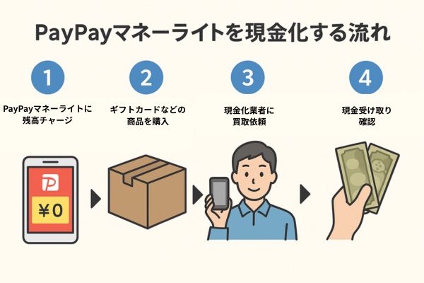 PayPayマネーライトの現金化の方法・流れ