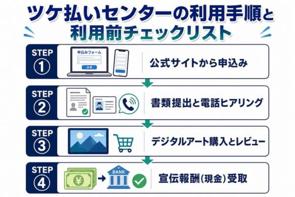 ツケ払いセンターの利用手順と利用前チェックリスト
