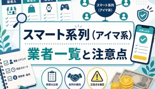 スマート系列(アイマ系)の先払い買取業者一覧｜特徴・注意点まとめ