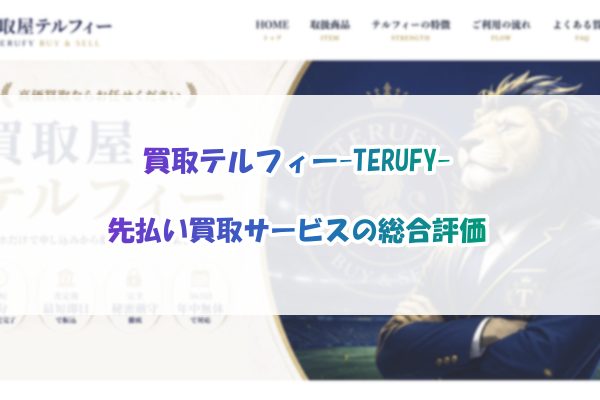 買取テルフィー-TERUFY-の先払い買取サービス総合評価